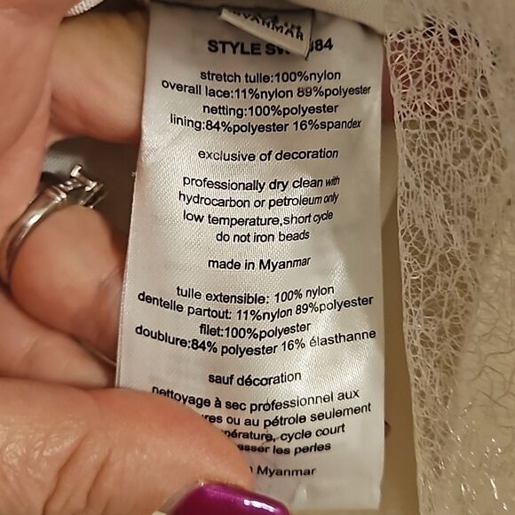 Galina Signature Beaded Mermaid Wedding Dress with Free Veil - Picture 13 of 15